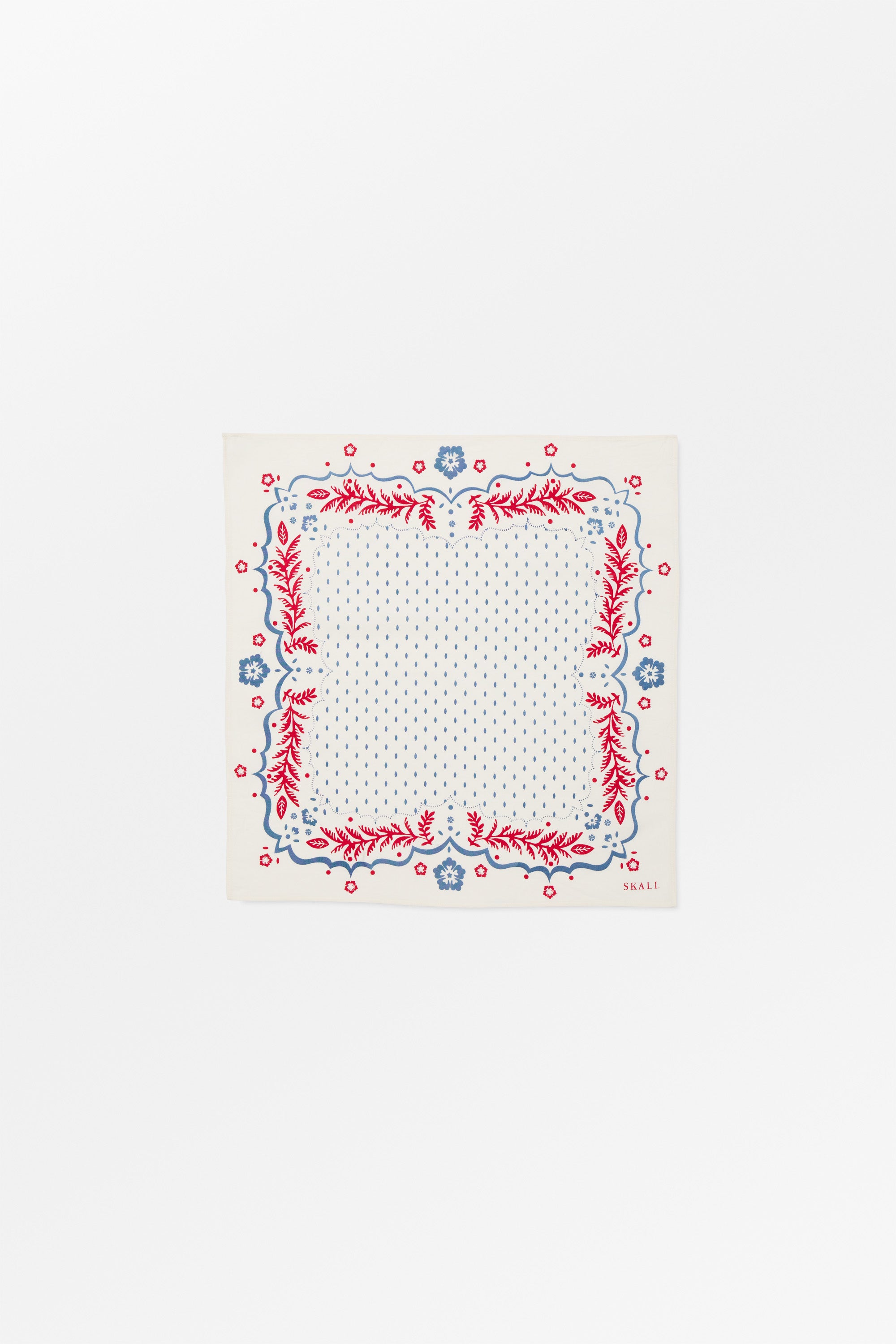 Skall Studio Juniper scarf Scarf Cream/Blue/Red